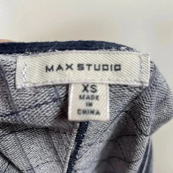 Max Studio Blue & White Striped Pockets Dress Size XS - Picture 10 of 11